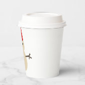 Cute Snowman Made with Pail for Pet Papieren Bekers (Links)