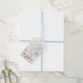 Cute Snowman, Merry Kerstman op maat Cadeaulabel (Met Touw)