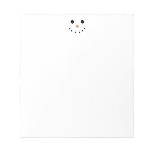 Cute Snowman Notitieblok (Voorkant)
