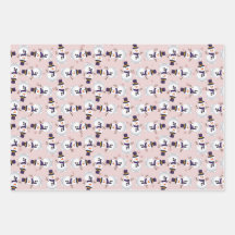 Cute Snowman op Bink, Blue en Green Background