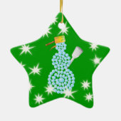 Cute Snowman Ornament (Achterkant)
