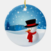 Cute Snowman Ornament (Achterkant)