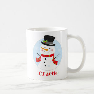 Cute Snowman Personnalisé Enfants Christmas Mug