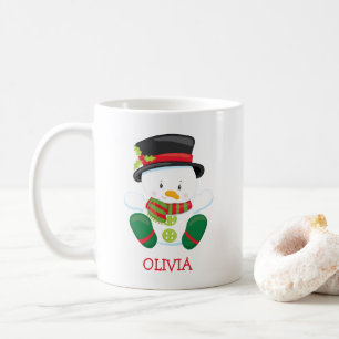 Cute Snowman Persoonlijke kerstMok Koffiemok