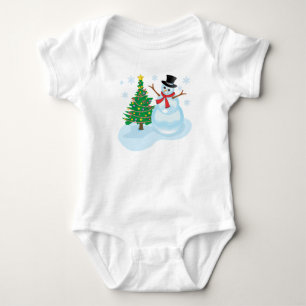 Cute Snowman Romper
