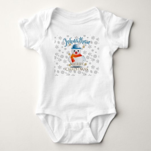Cute Snowman Romper (Voorkant)