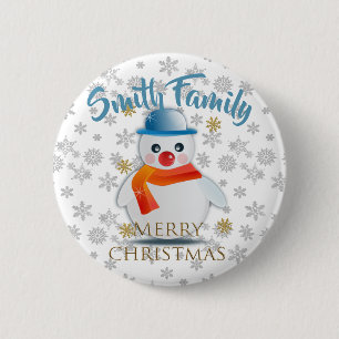 Cute Snowman Ronde Button 5,7 Cm