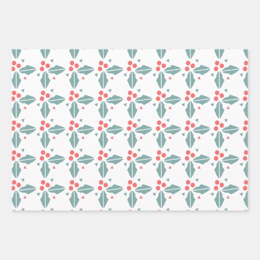 Cute Snowman Roze kerstmix Inpakpapier Vel (Voorkant 3)