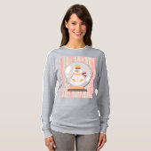 Cute Snowman Snow Globe Art on T-Shirt (Devant entier)