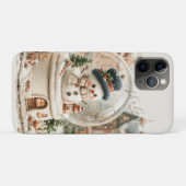 Cute Snowman Snow Globe Case-Mate iPhone Case (Achterkant (horizontaal))