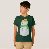 Cute Snowman T-shirt (Voorkant volledig)