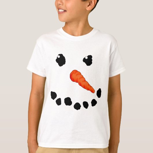 Cute Snowman T-shirt (Voorkant)