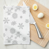 Cute Snowman Theedoek (Quarter Fold)