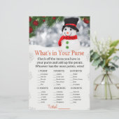 Cute snowman Wat zit er in je handtas? (Staand voorkant)