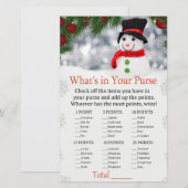 Cute snowman Wat zit er in je handtas? (Voorkant / Achterkant)