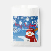 Cute Snowman Winter Wonderland Merry Kerstry Bedankzakje (Voorkant)