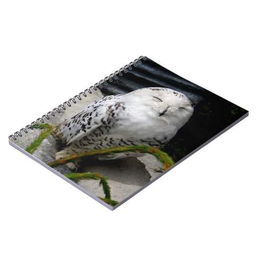 Cute Snowy Owl Notitieboek (Linkerzijde)