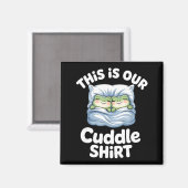 Cute Snuggly Frog Lovers This Is Our Cuddle Magneet (Voorkant / Achterkant)