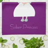 Cute Sober Princess Paars Theedoek (Gevouwen)