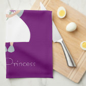 Cute Sober Princess Paars Theedoek (Quarter Fold)