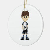 Cute Soccer Boy Ornament (Links)