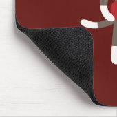 Cute Sock Monkey met Pet Holding Heart Muismat (Hoek)