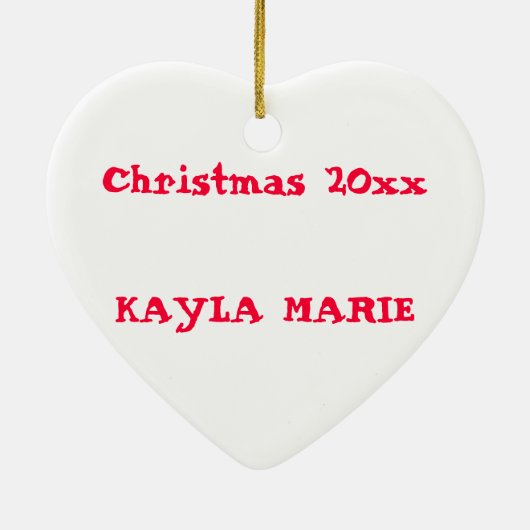 CUTE SOCK MONKEY ORNAMENT PERSONALISEERD (Achterkant)