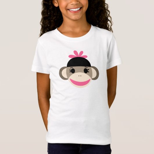 Cute Sock Monkey T-Shirt (Voorkant)