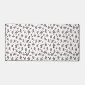 Cute Socket Monkeys met Red Hearts Pattern Bureaumat (Voorkant)