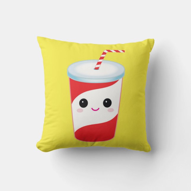 Cute Soda Sierkussen-Decorative Food Pillow Kussen (Voorkant)