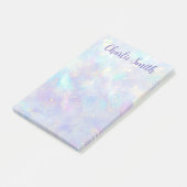 Cute soft pastel background script name post-it® notes (Schuin)