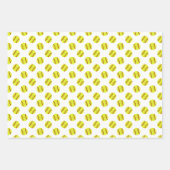 Cute Softball Pattern Inpakpapier Vel (Voorkant 2)
