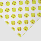 Cute Softball Pattern Tissuepapier (Detail)