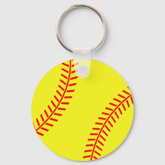 Cute softball-sleutelhanger sleutelhanger (Voorkant)