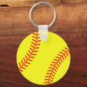 Cute softball-sleutelhanger sleutelhanger (Voorkant)