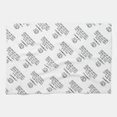 Cute Sorcière Thé blanc Collant Serviette de cuisi (Horizontal)