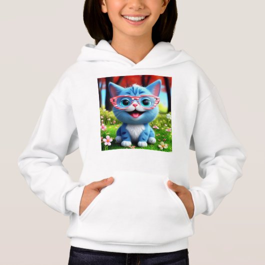 Cute souriant bleu Kitten-55665 (Devant)