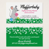 Cute souris crochet tricot fils homespun (Devant & derrière)