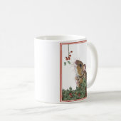 Cute souris et Holly Christmas Mug (Devant droit)