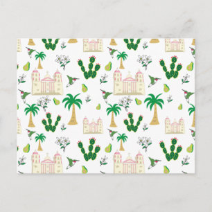 Cute Southern California Animals en Planten Briefkaart