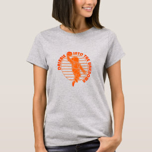Cute Space Astronaut Play Basketball T-Shirt