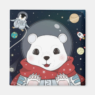 Cute Space Beer Magnet Magneet
