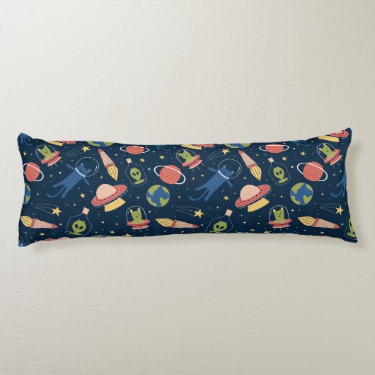 Cute Space Cats Lichaamskussen (Achterkant)