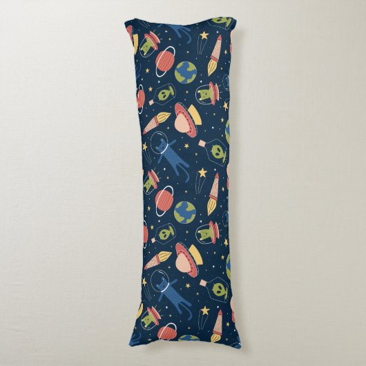 Cute Space Cats Lichaamskussen (Voorkant Verticaal)