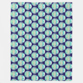 Cute Space Creature And Bunny Rabbit Fleece Deken (Voorkant)