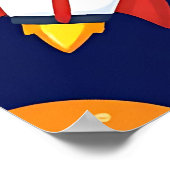 Cute Space Explorer Kids Pattern Poster (Hoek)