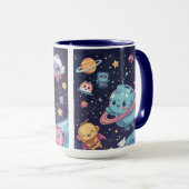 Cute Space Mug – Adorable Galaxy Design (Devant droit)