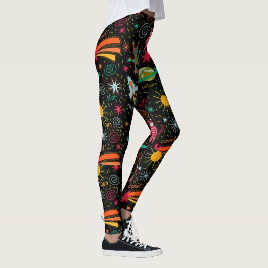 Cute Space Pattern Leggings (Rechts)