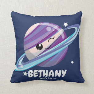 Cute Space Planet Saturn Galaxy Kussen