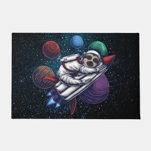 Cute Space Sleuf Deurmat (Voorkant)
